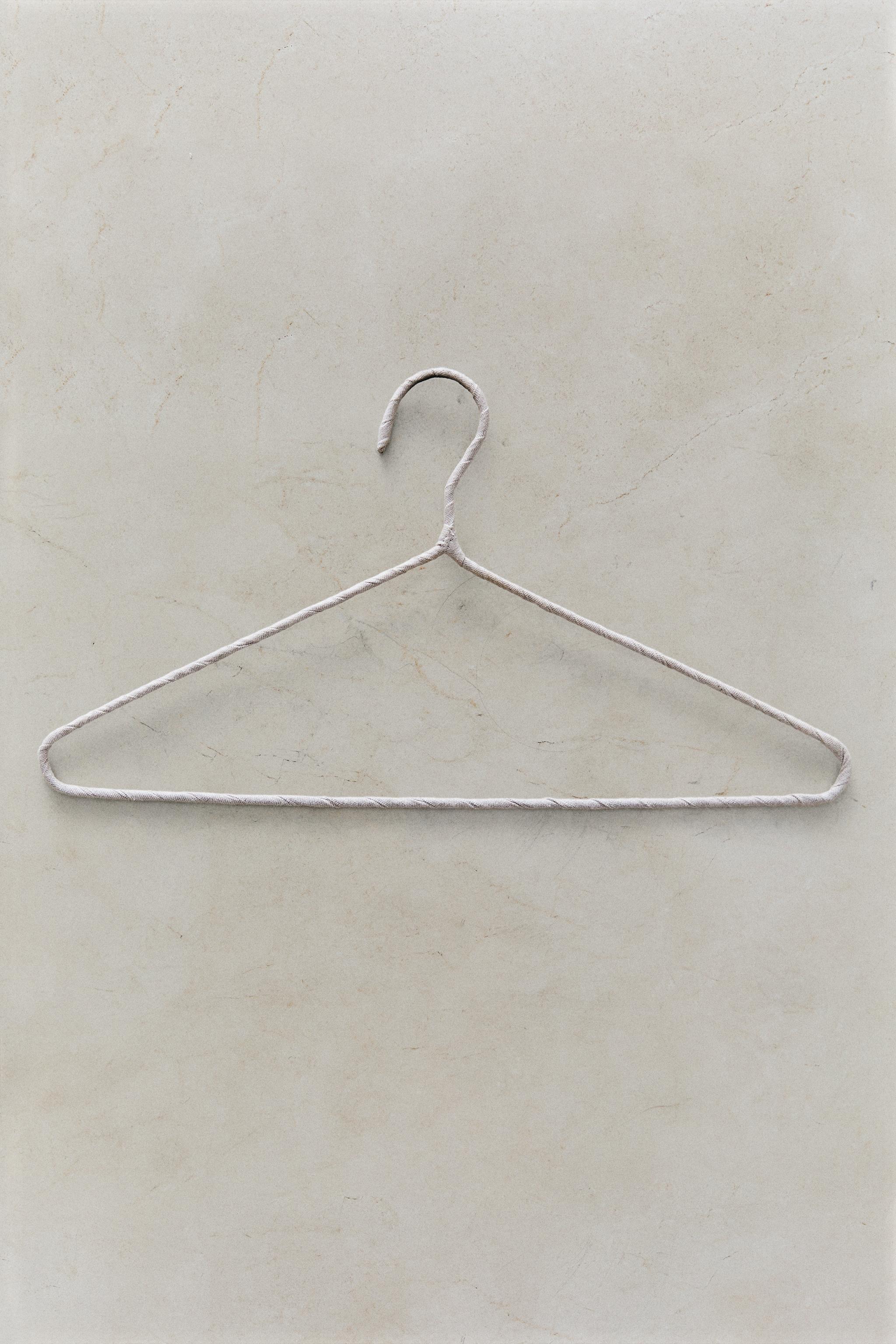 BEIGE COTTON AND LINEN HANGER (PACK OF 4)